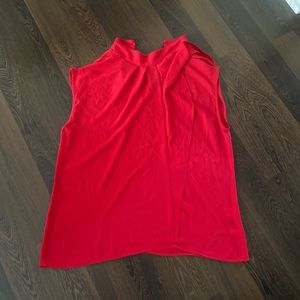New York & Company Red Blouse Size Large  (Cart B-129)